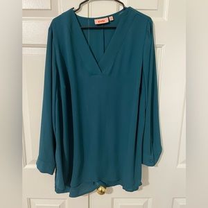 1X teal Evri Tunic Shirt